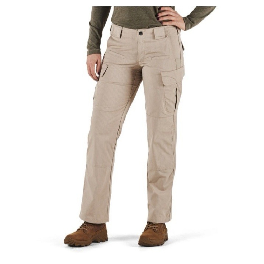 NWT 5.11 Tactical Stryke Pants 511 Women's 8 Tan Khaki Cargo 64386 Teflon